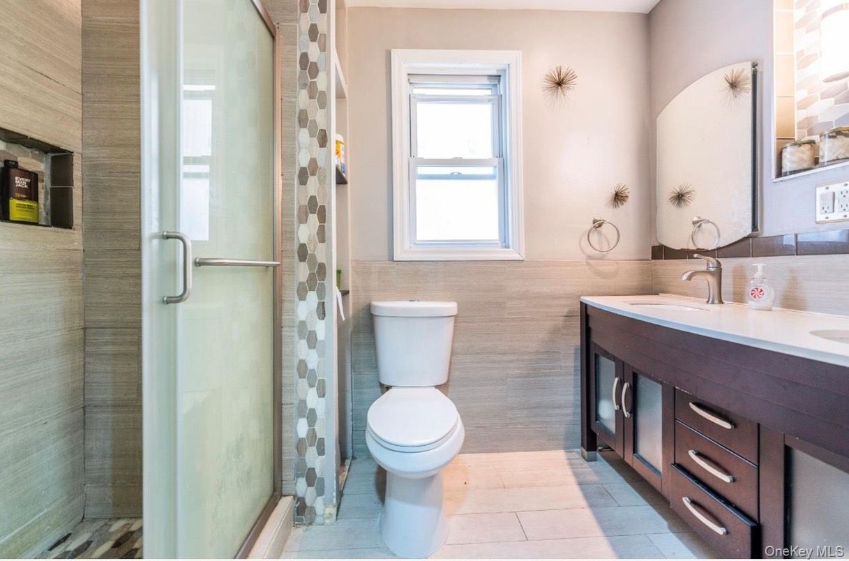 Bathroom, Dual Sink Vanities, Glass Shower, Interior