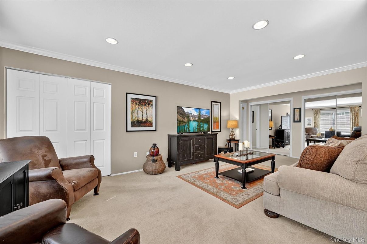 Interior, Living room, Recessed Lighting