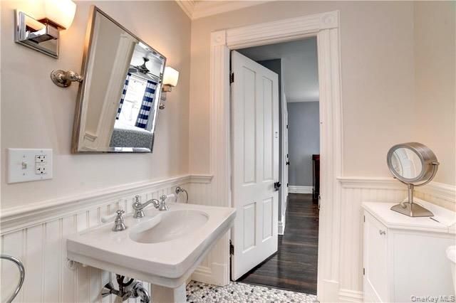 Bathroom, Interior, Wood Texture Flooring