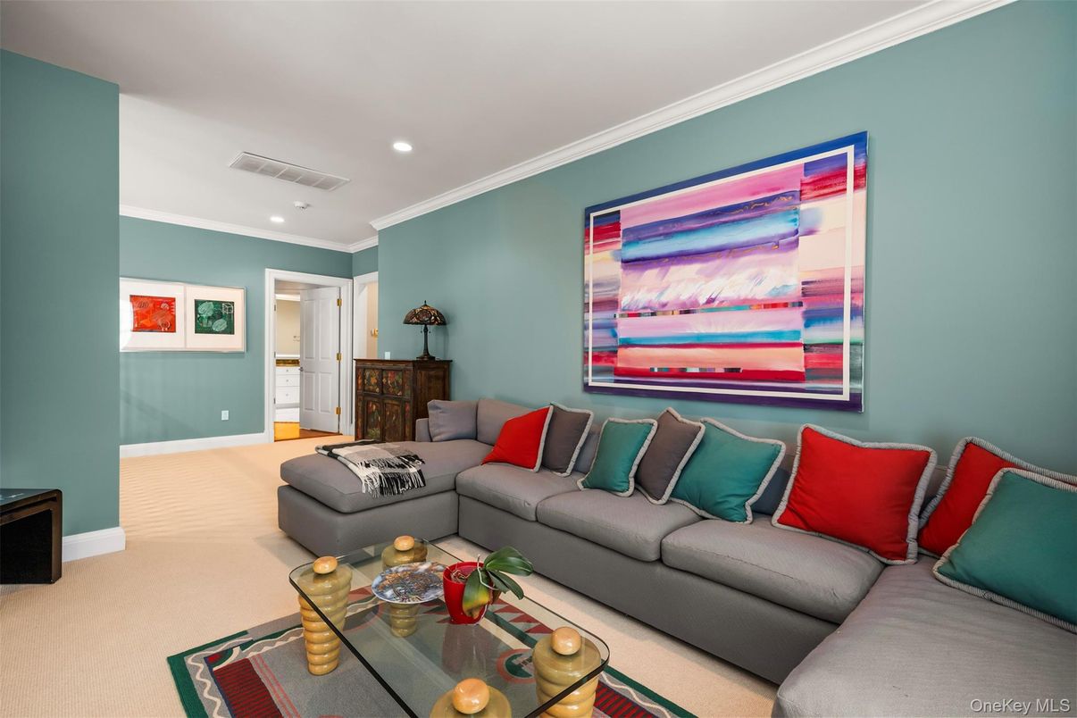 Interior, Living room, Recessed Lighting