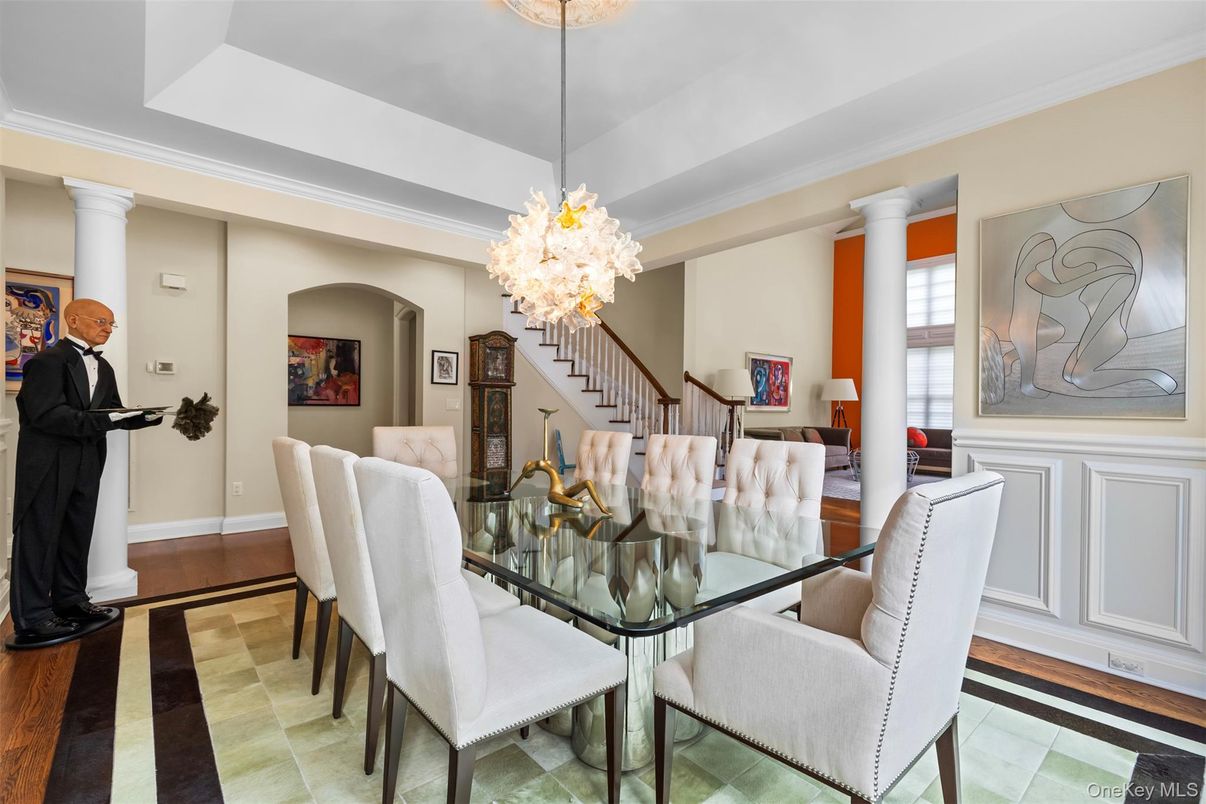 Chandelier, Dining room, Interior