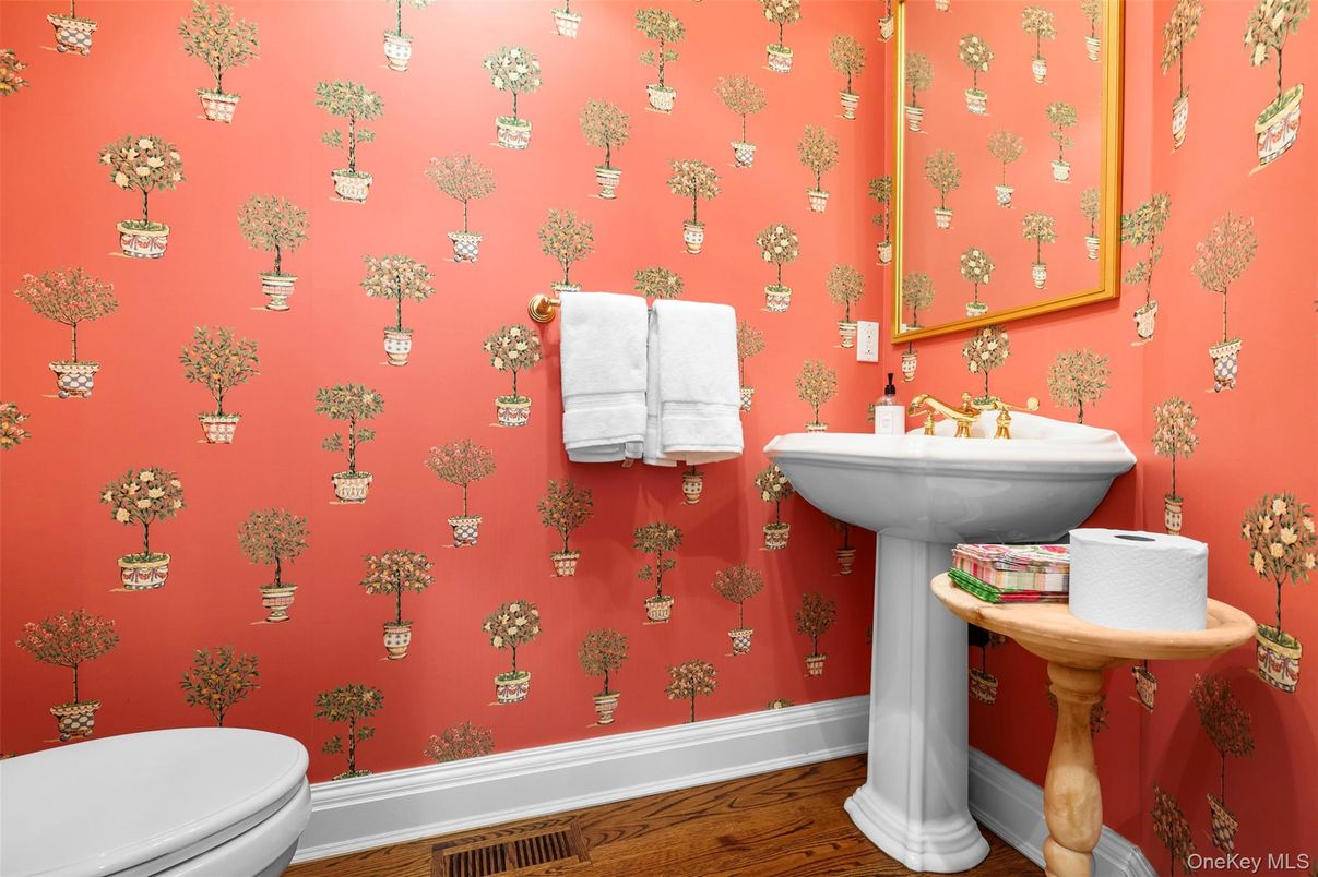 Bathroom, Interior, Wood Texture Flooring