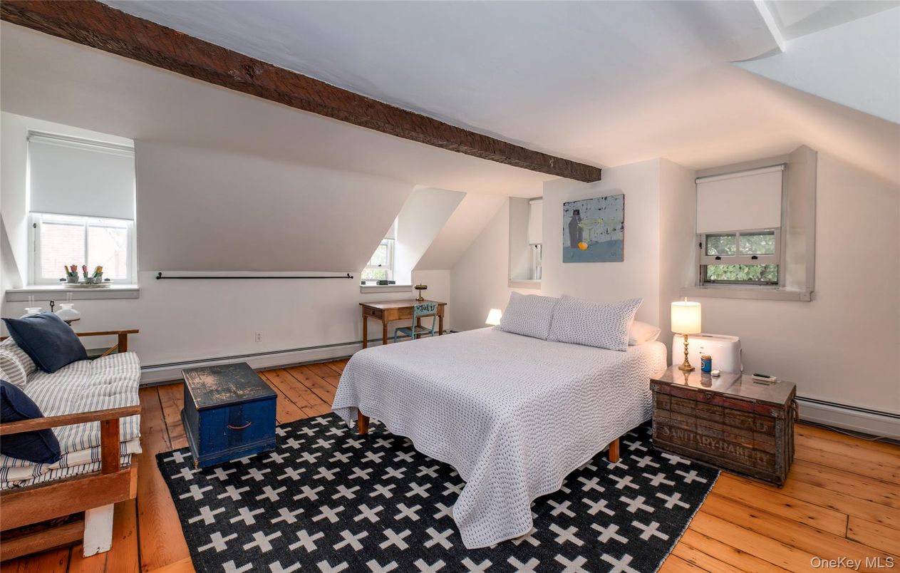 Bedroom, Interior, Wooden Beams, Wood Texture Flooring