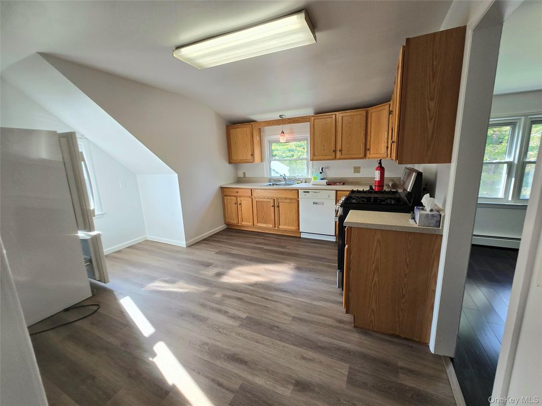 Interior, Kitchen, Wood Texture Flooring