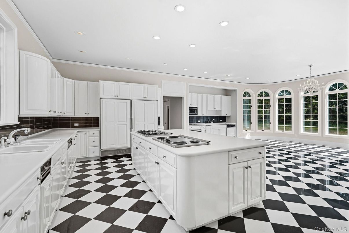Chandelier, Interior, Kitchen, Recessed Lighting