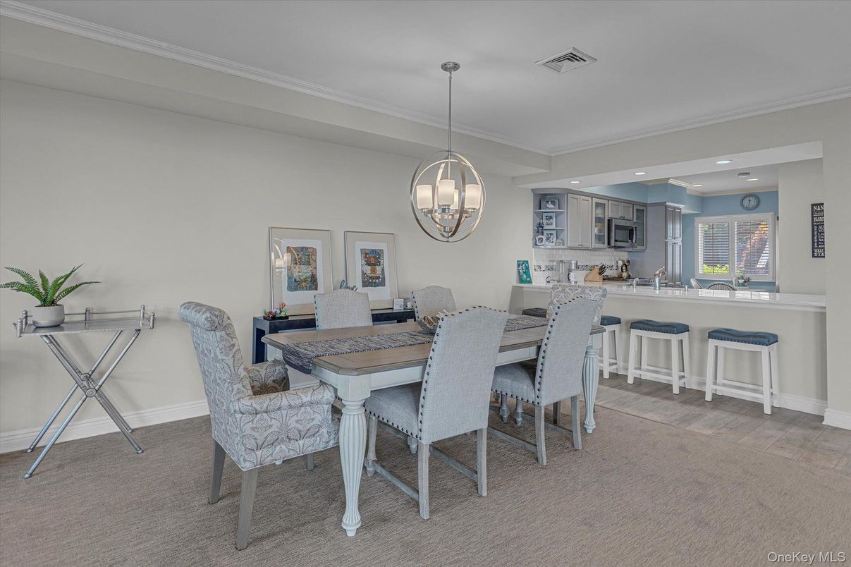 Dining room, Interior, Kitchen, Pendant Lights, Recessed Lighting