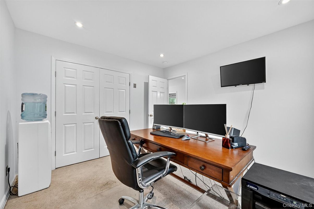 Home Office, Interior, Recessed Lighting