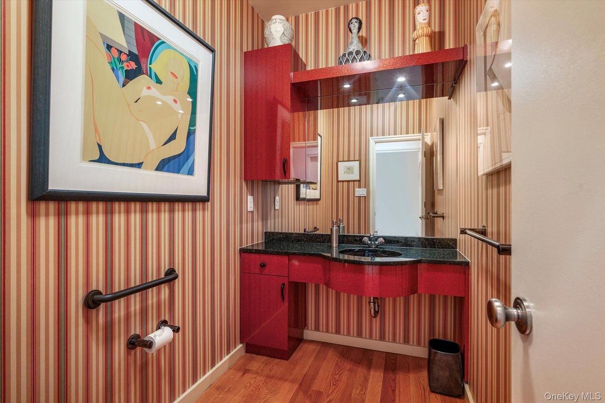 Bathroom, Interior, Wood Texture Flooring
