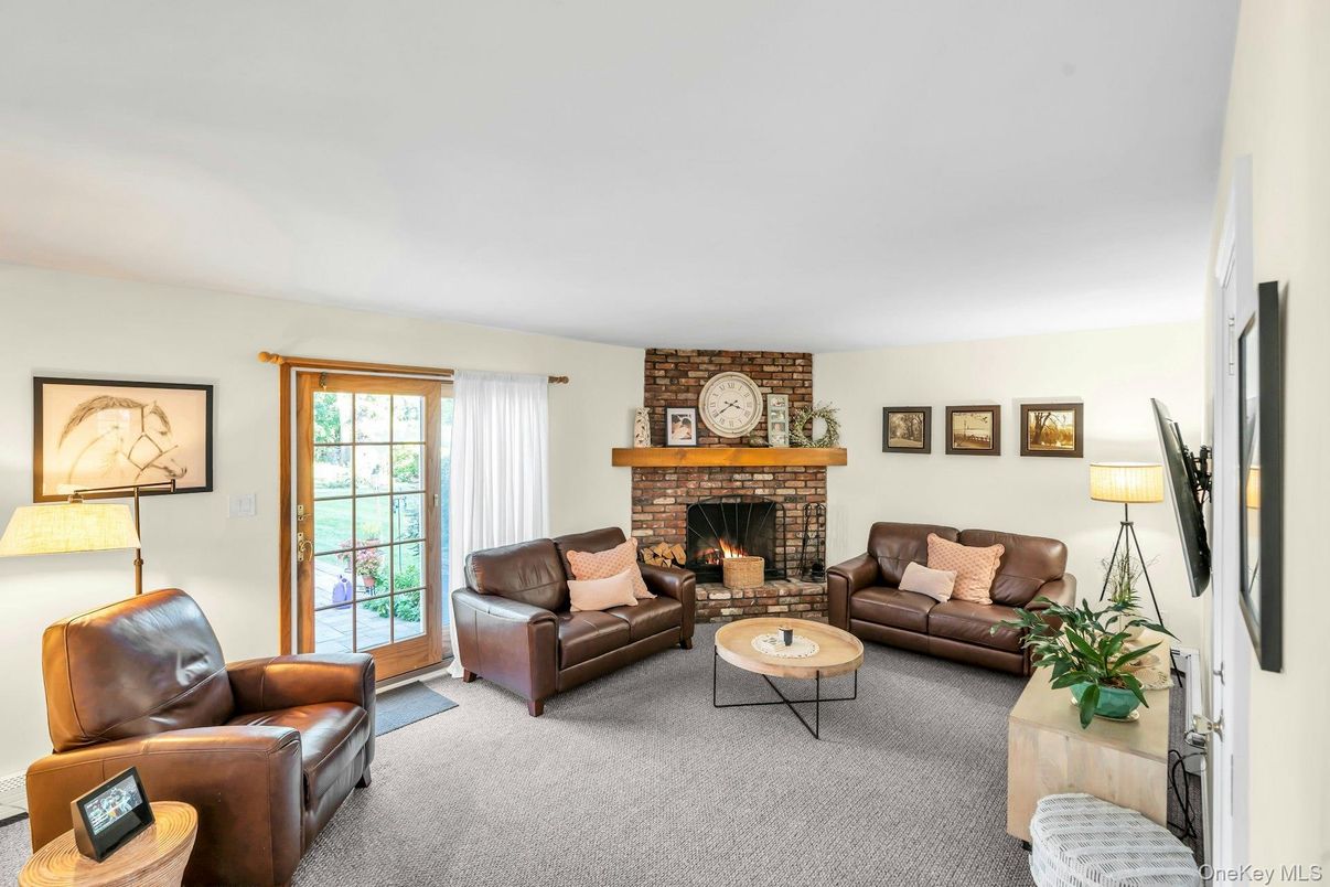 Fireplace, Interior, Living room, Stone Walls