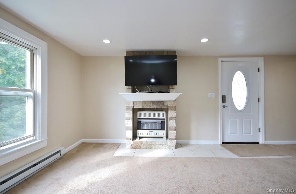 Empty room, Fireplace, Interior, Recessed Lighting