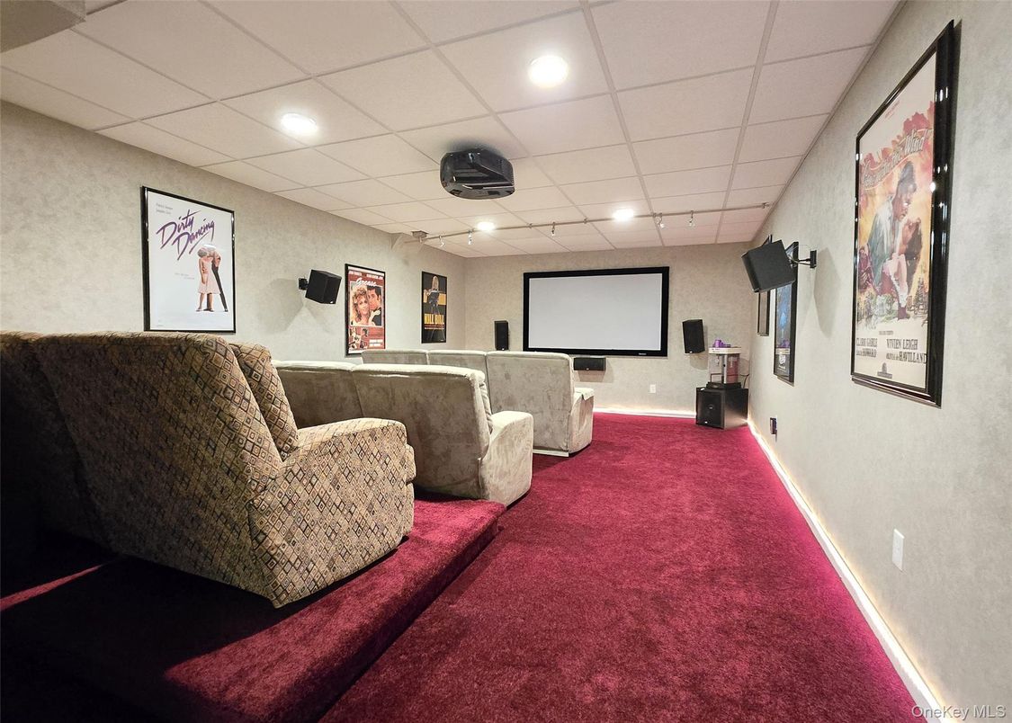 Interior, Projection Screen, Recessed Lighting, Theatre Room
