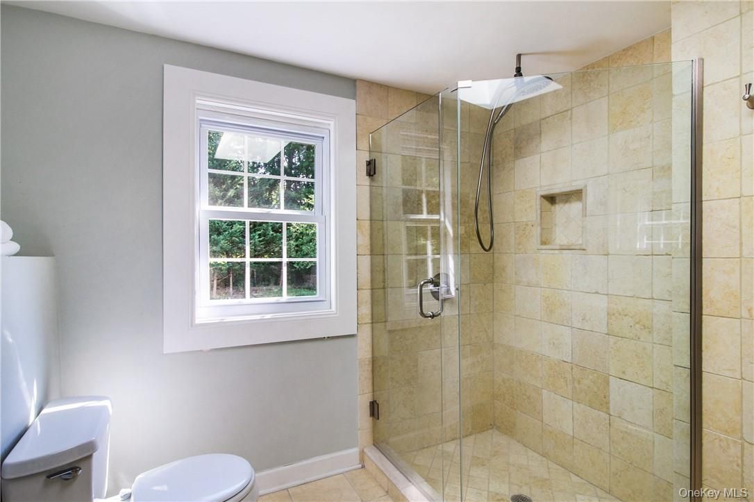 Bathroom, Glass Shower, Interior, Stone Walls