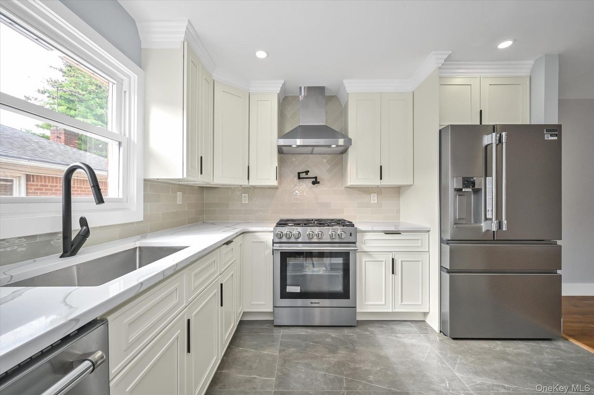 Interior, Kitchen, Recessed Lighting, Stainless Steel Appliances