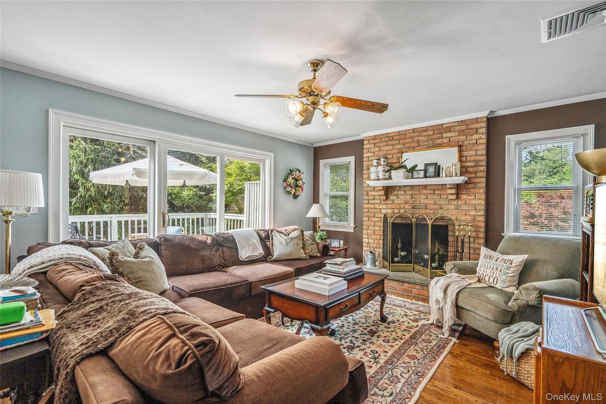 Fireplace, Interior, Living room, Stone Walls, Wood Texture Flooring