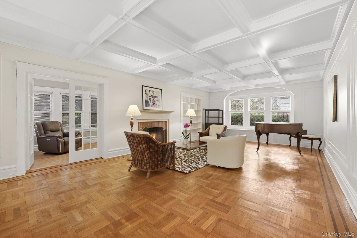 Fireplace, Interior, Living room, Piano, Wood Texture Flooring