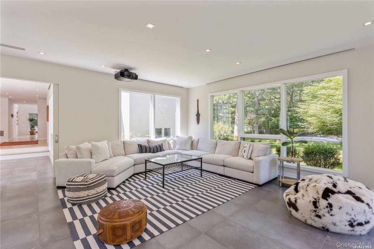 Interior, Living room, Recessed Lighting