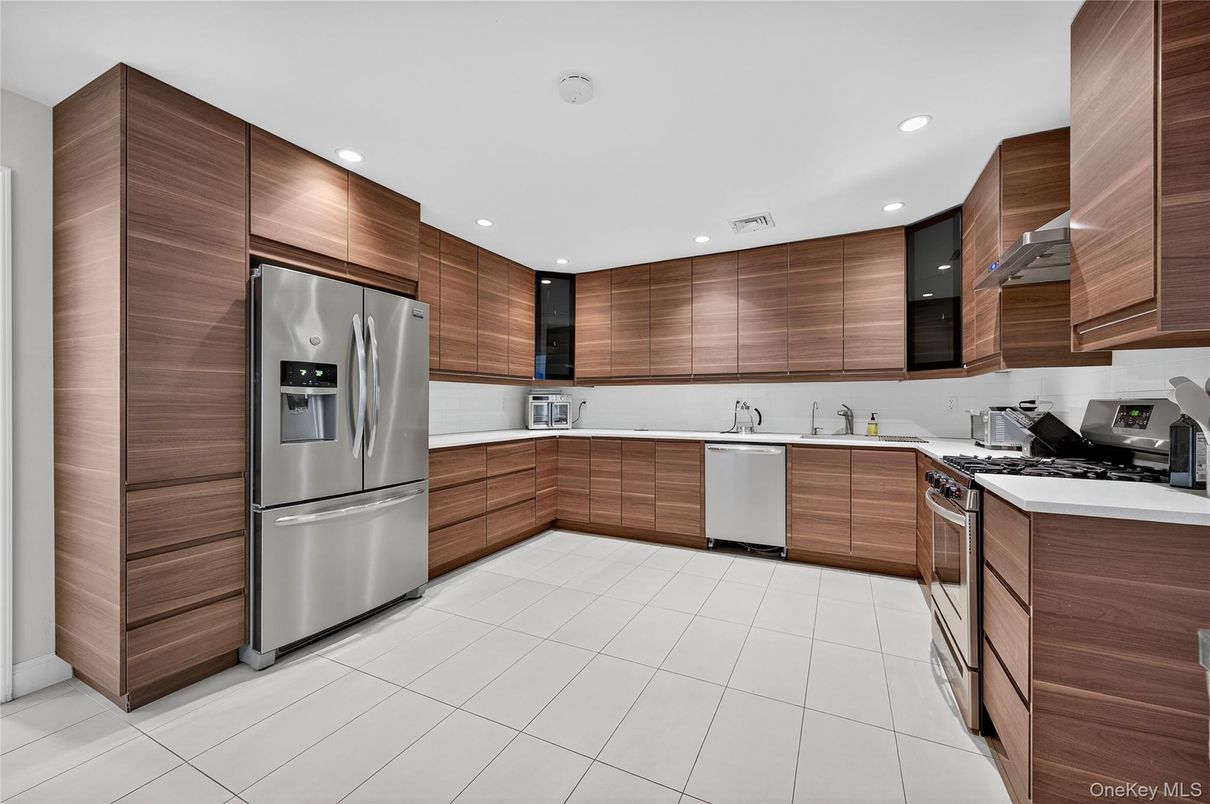 Interior, Kitchen, Recessed Lighting, Stainless Steel Appliances