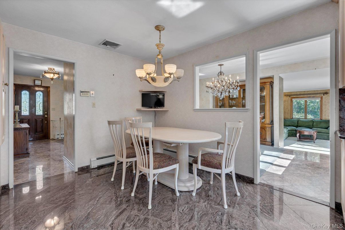 Chandelier, Dining room, Interior, Marble