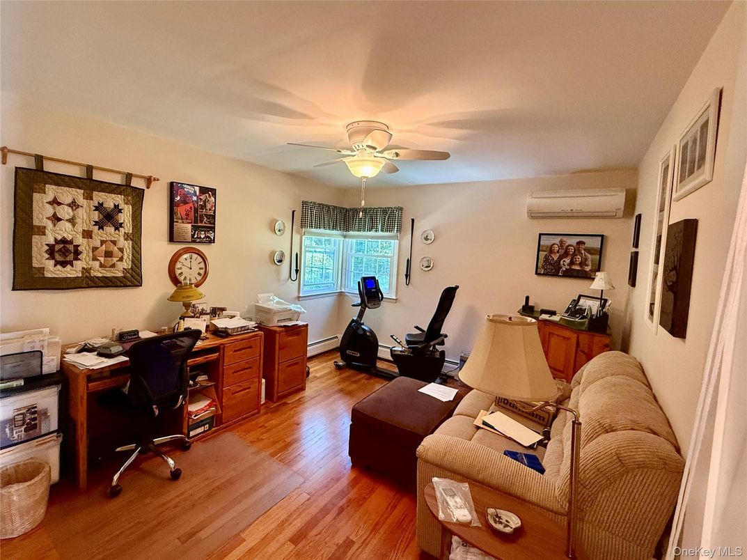 Fitness Equipment, Home Office, Interior, Wood Texture Flooring