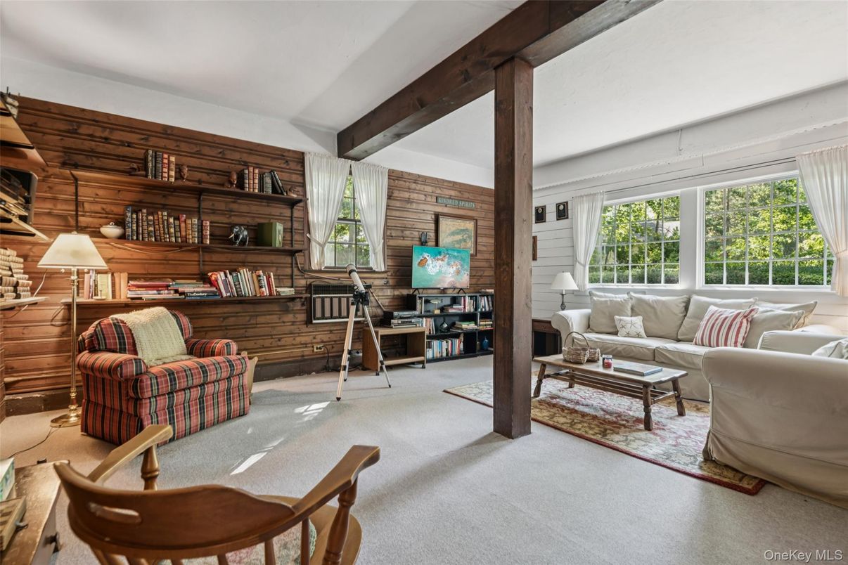 Interior, Living room, Wooden Beams, Wooden Walls