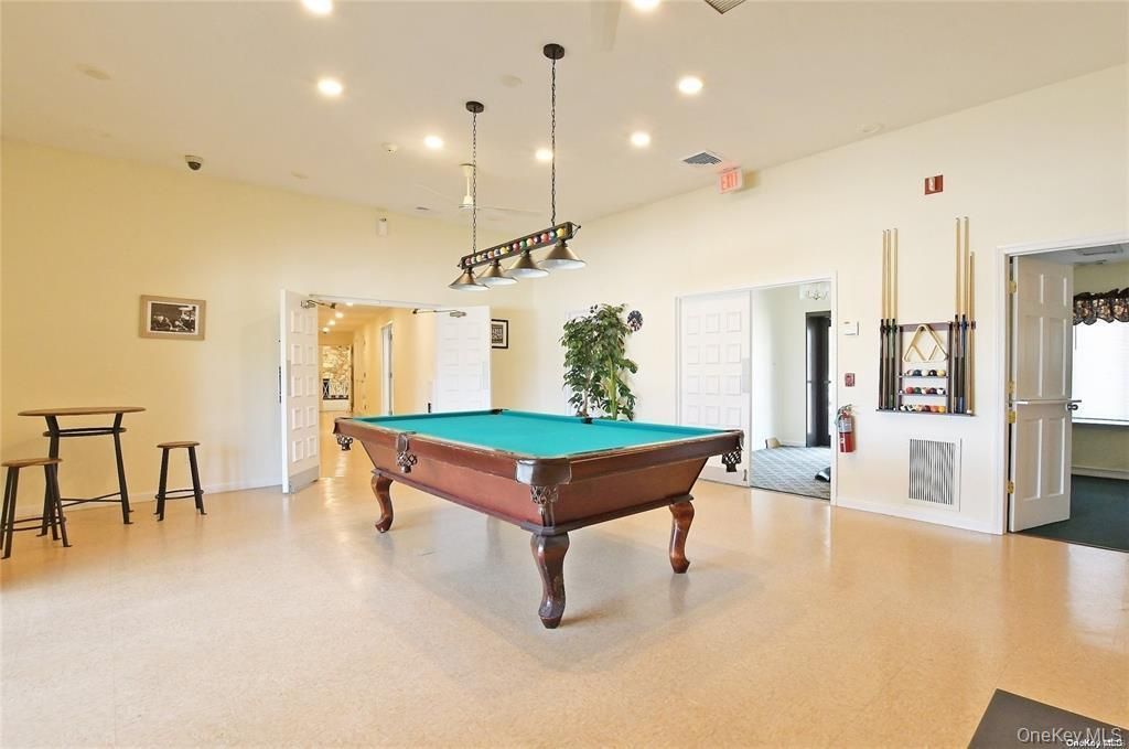 Billiard Table, Game Room, Interior, Pendant Lights, Recessed Lighting