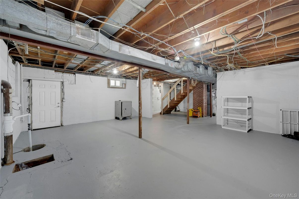 Interior, Stone Walls, Wooden Beams