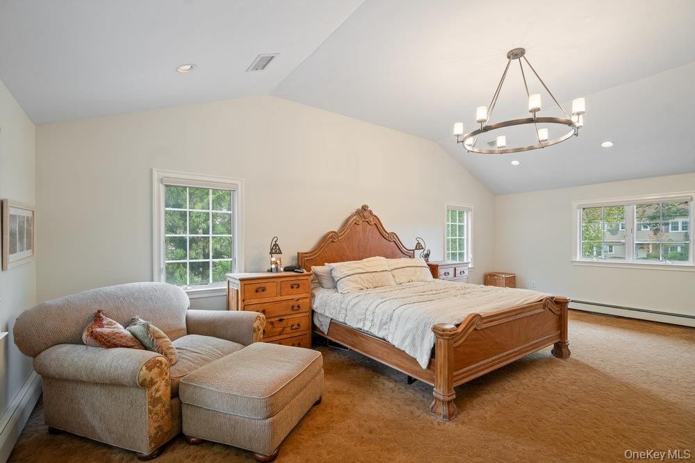 Bedroom, Chandelier, Interior, Recessed Lighting
