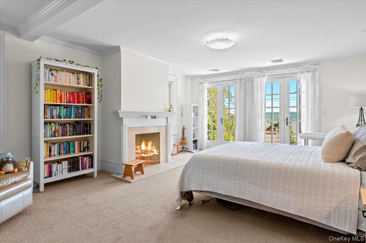Bedroom, Fireplace, Interior