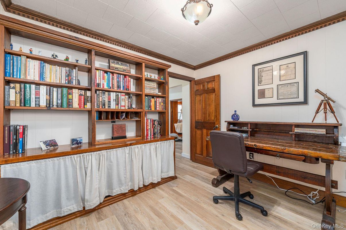 Home Office, Interior, Wood Texture Flooring
