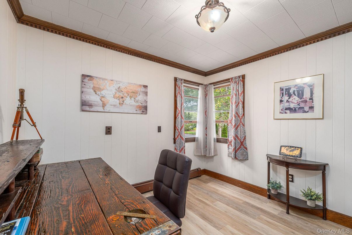 Home Office, Interior, Wood Texture Flooring