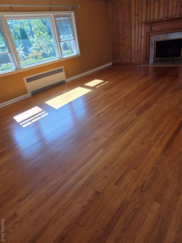 Empty room, Fireplace, Interior, Wood Texture Flooring, Wooden Walls