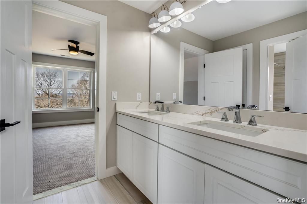 Bathroom, Dual Sink Vanities, Interior, Wood Texture Flooring