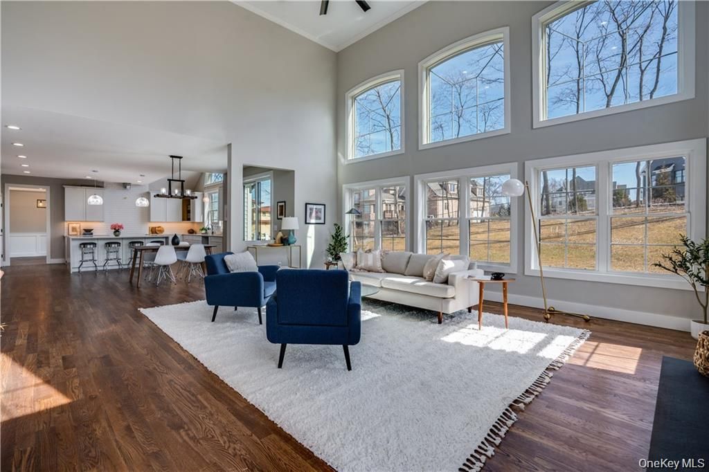 Dining room, Interior, Kitchen, Living room, Pendant Lights, Recessed Lighting, Wood Texture Flooring