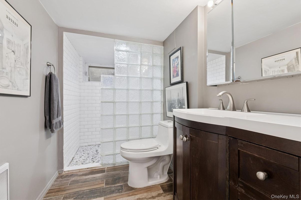 Bathroom, Interior, Wood Texture Flooring