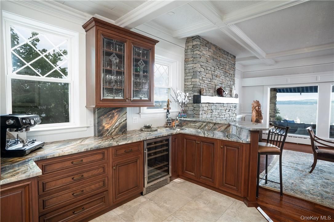 Interior, Stone Walls, Water