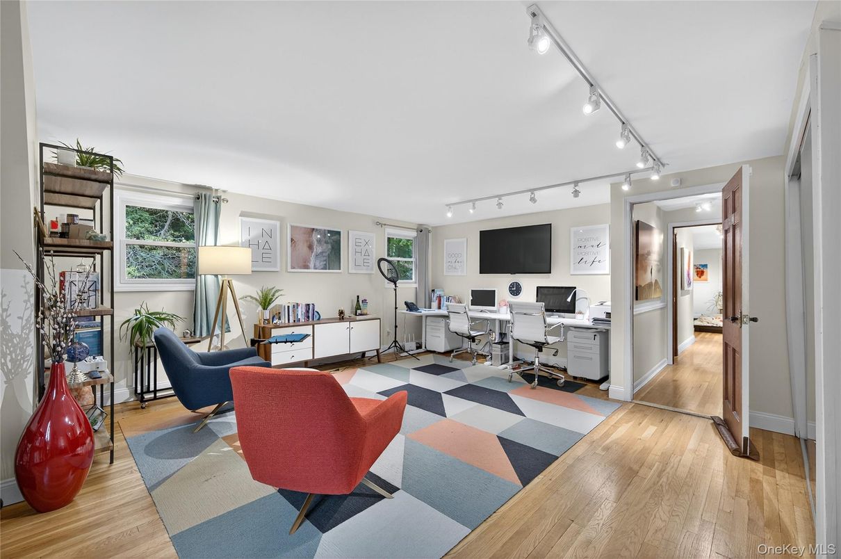 Home Office, Interior, Wood Texture Flooring