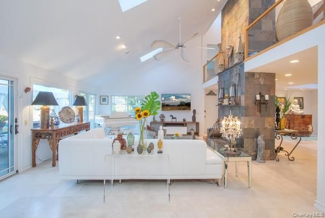 Fireplace, Interior, Living room, Recessed Lighting
