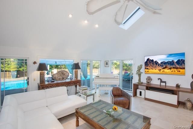 Interior, Living room, Piano, Recessed Lighting