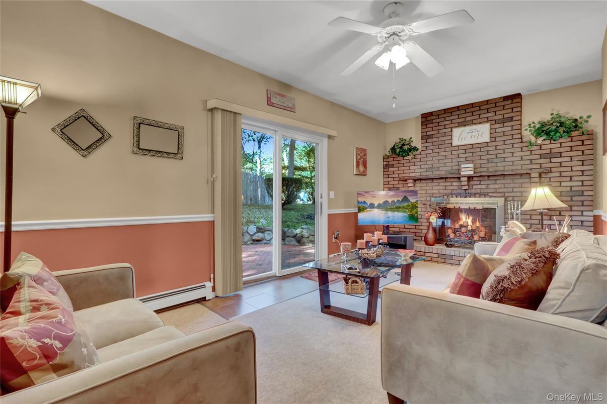 Fireplace, Interior, Living room, Stone Walls