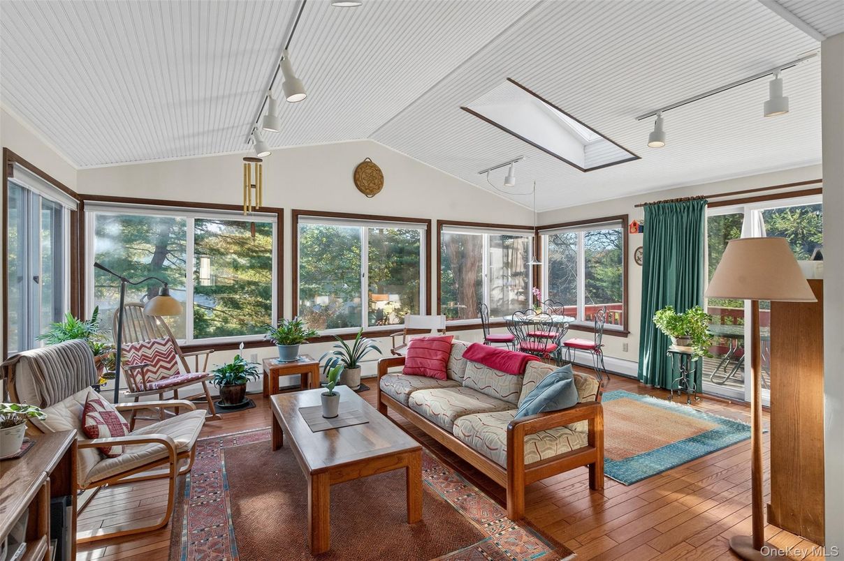 Dining room, Interior, Living room, Sun Room, Wood Texture Flooring