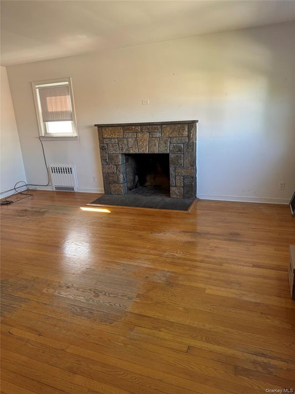 Empty room, Fireplace, Interior, Wood Texture Flooring