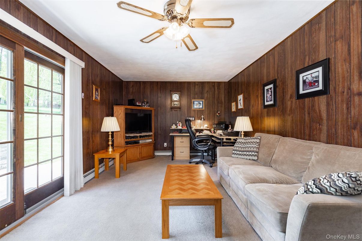 Home Office, Interior, Living room, Wooden Walls