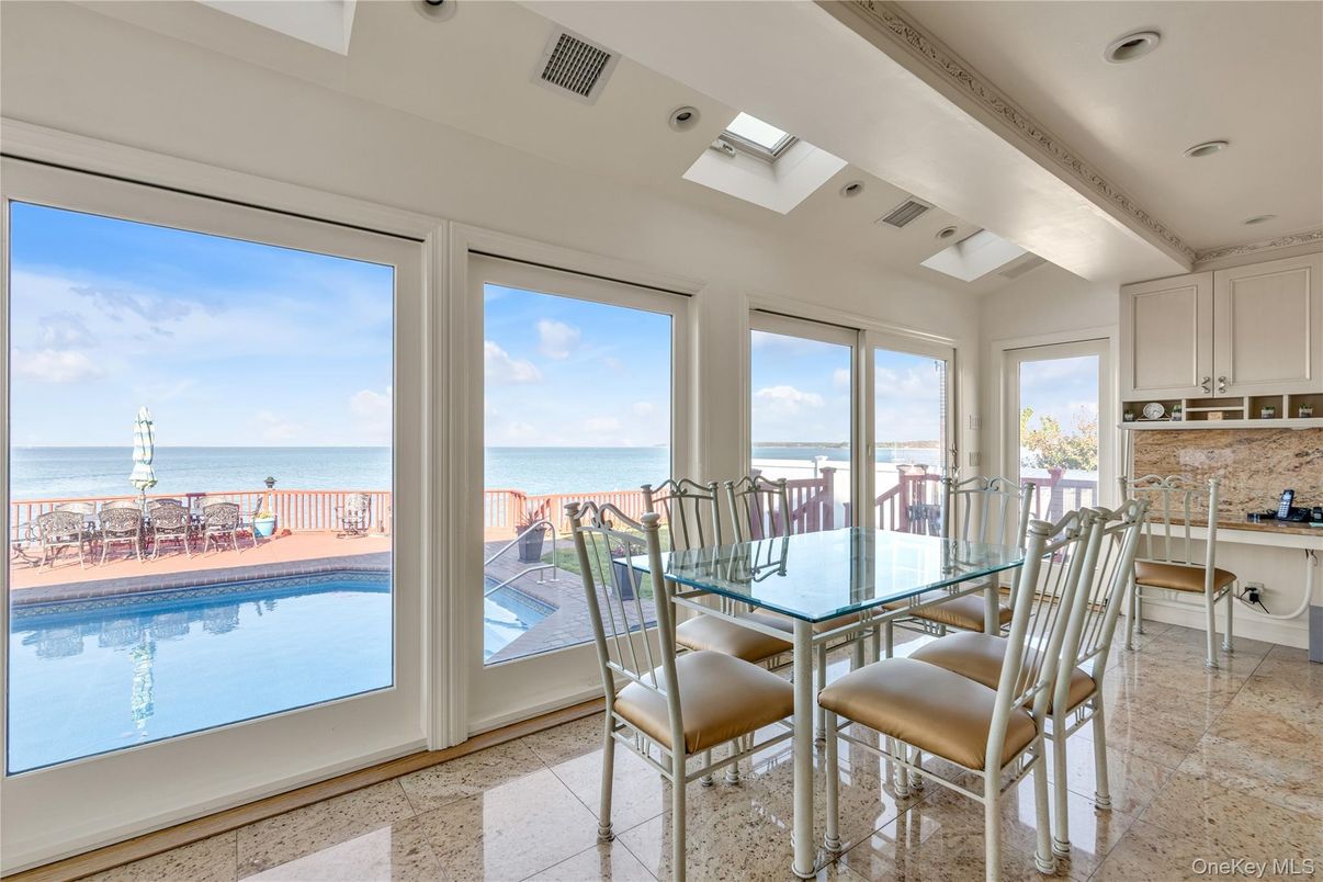 Dining room, Interior, Water