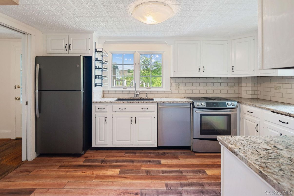 Interior, Kitchen, Wood Texture Flooring