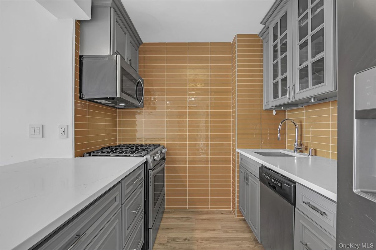 Interior, Kitchen, Wood Texture Flooring