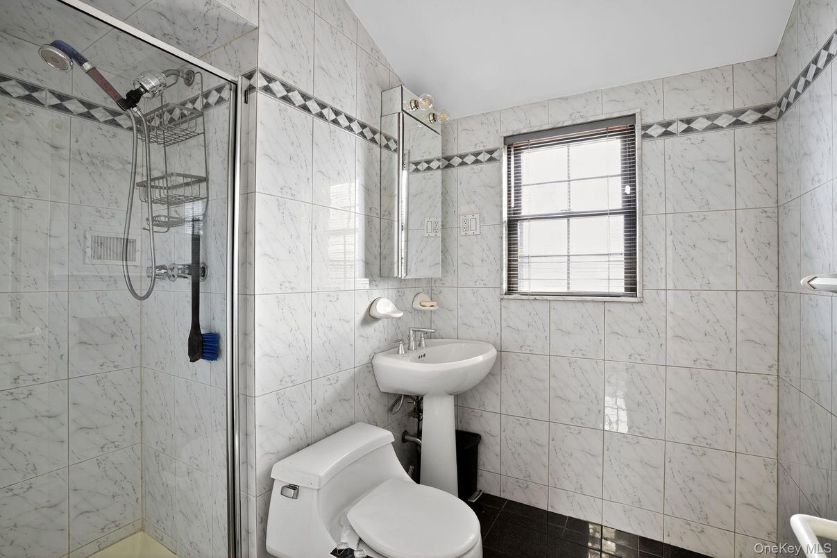 Bathroom, Glass Shower, Interior, Marble Walls