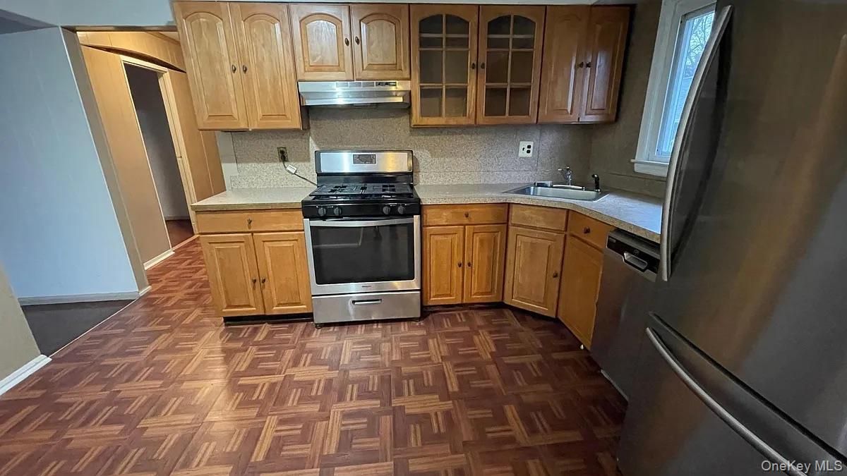 Interior, Kitchen, Wood Texture Flooring