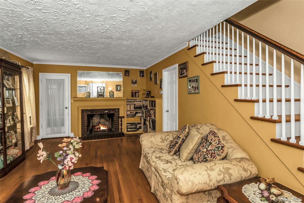 Fireplace, Interior, Wood Texture Flooring