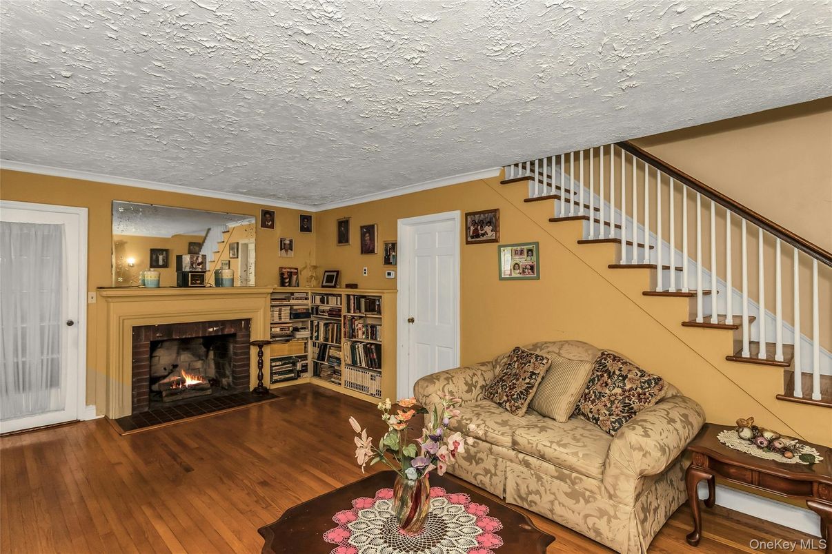 Fireplace, Interior, Living room, Wood Texture Flooring
