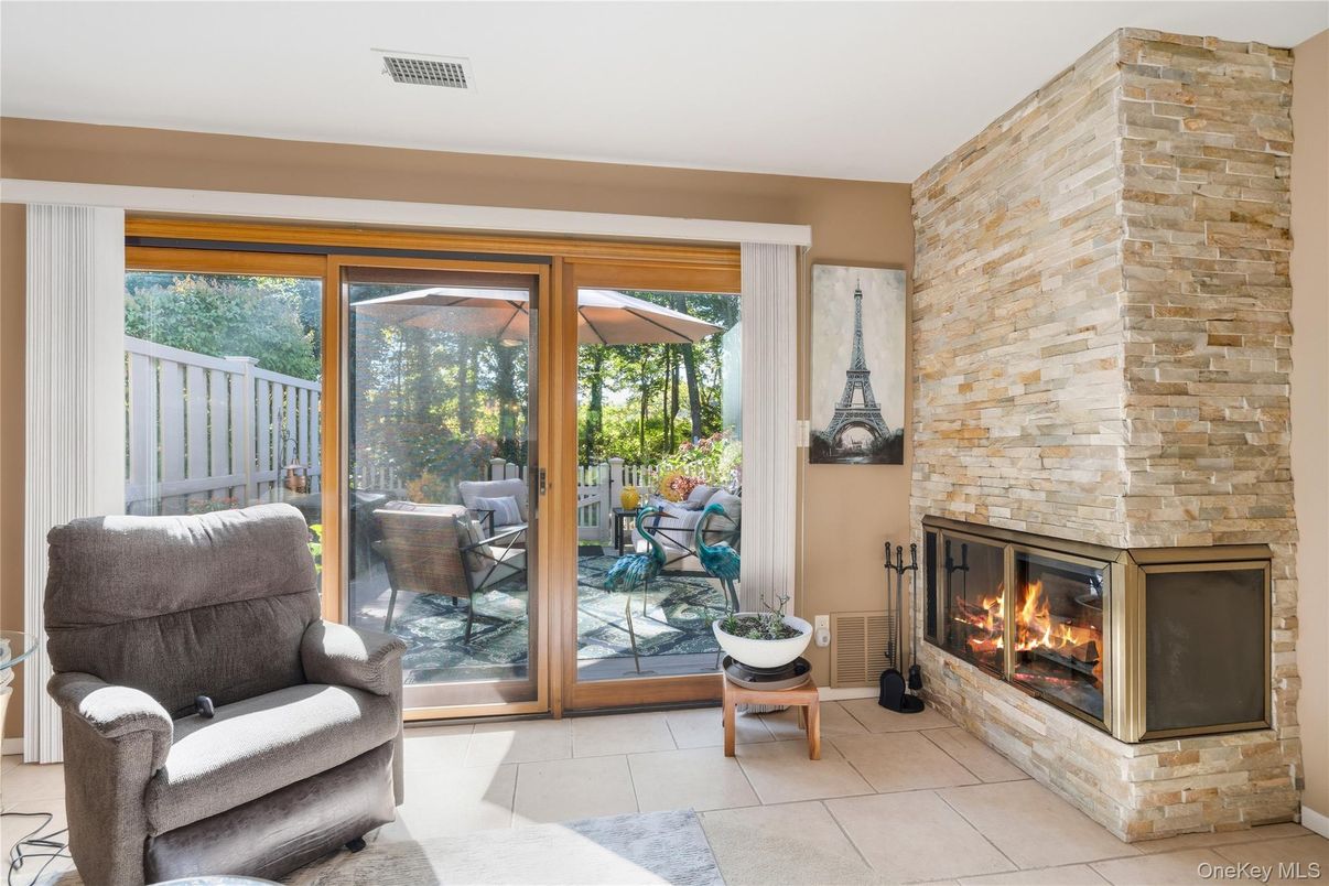 Fireplace, Interior, Stone Walls